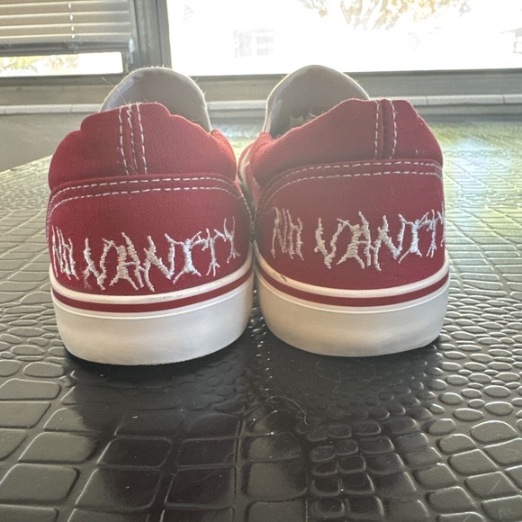 Juice Wrld No Vanity Slip-On Size Men\'s 10 Red Goodbye & Good Riddance 999 2021 main image 4